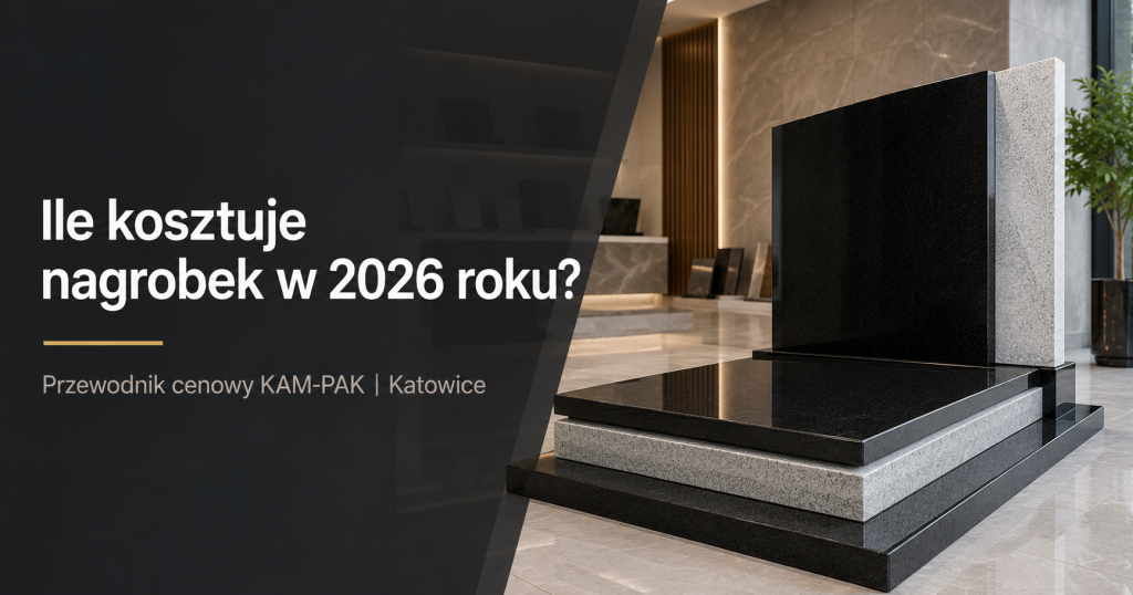 Nagrobki granitowe na ekspozycji KAM-PAK w Katowicach